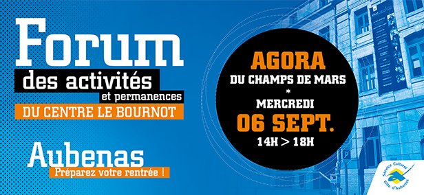 Forum des associations du Centre Le Bournot à l'Agora !